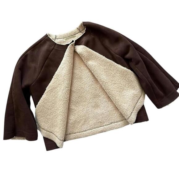Velvet by Graham & Spencer Brown Faux Suede Sherpa Jacket – Women’s L - Picture 1 of 6
